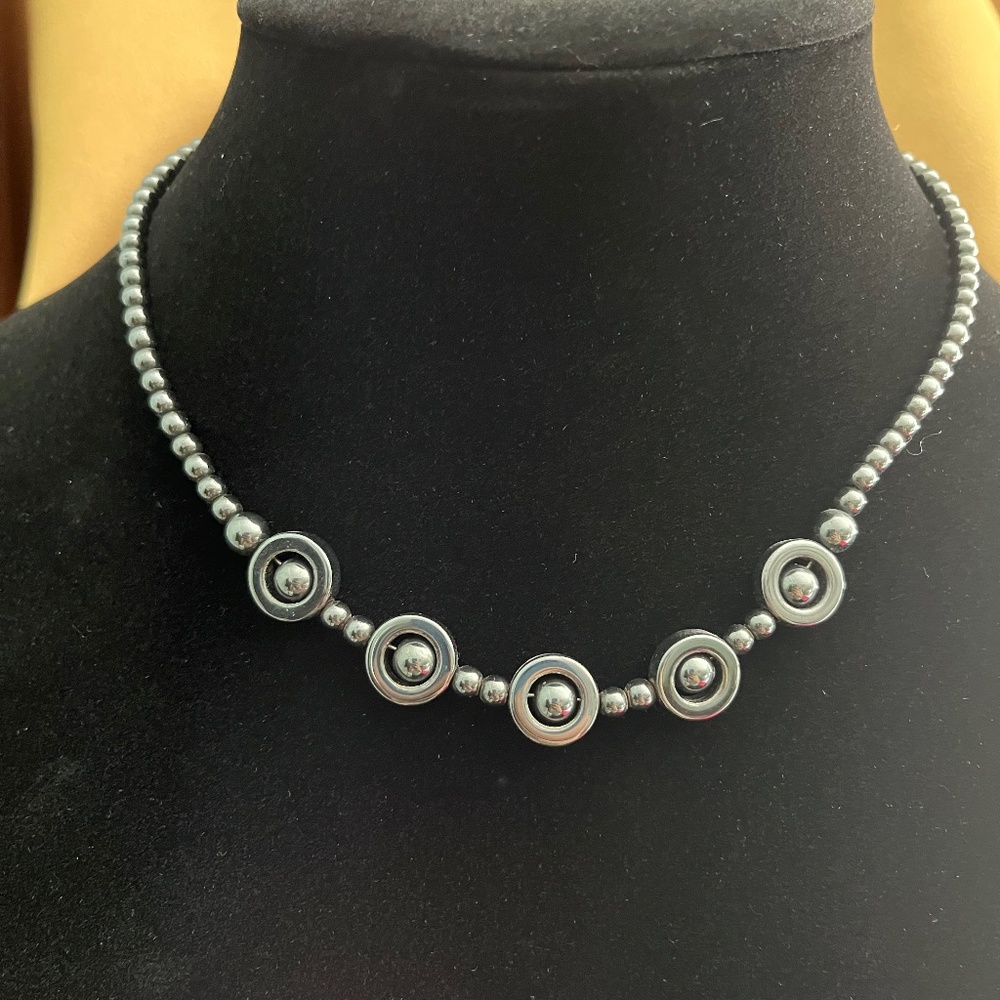 Hematite Choker Necklace